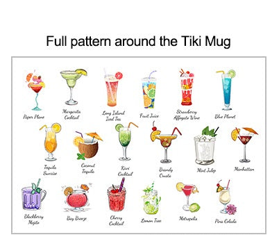 Ceramic Cocktail World Tiki Mug 500ml