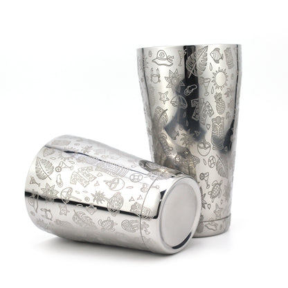 Boston Shaker Tins Etched - Tropics